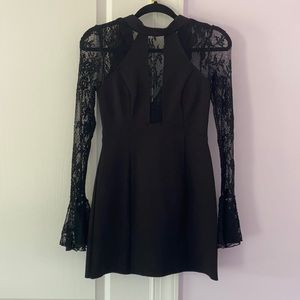 Free People Black Lace Dress